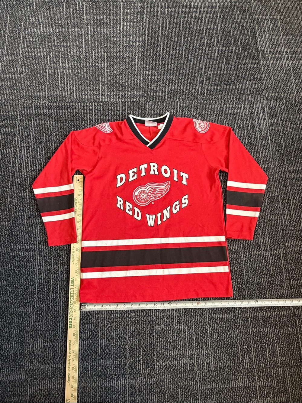 Vintage WINNING GOAL Detroit Red Wings NHL Hockey Jersey Youth Size  L 16-18